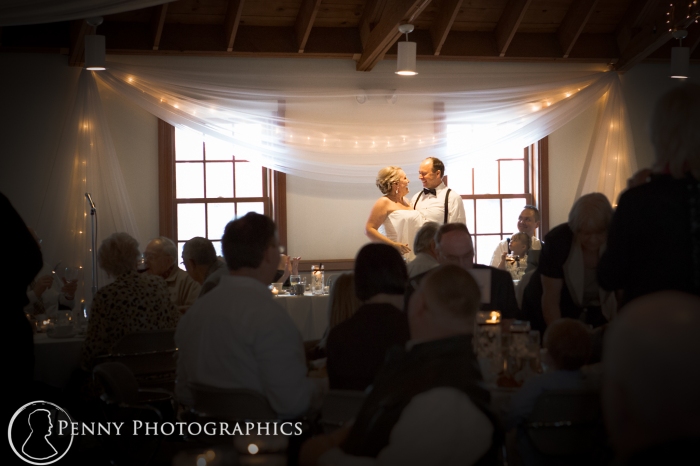 Couple at Earle Brown reception MN