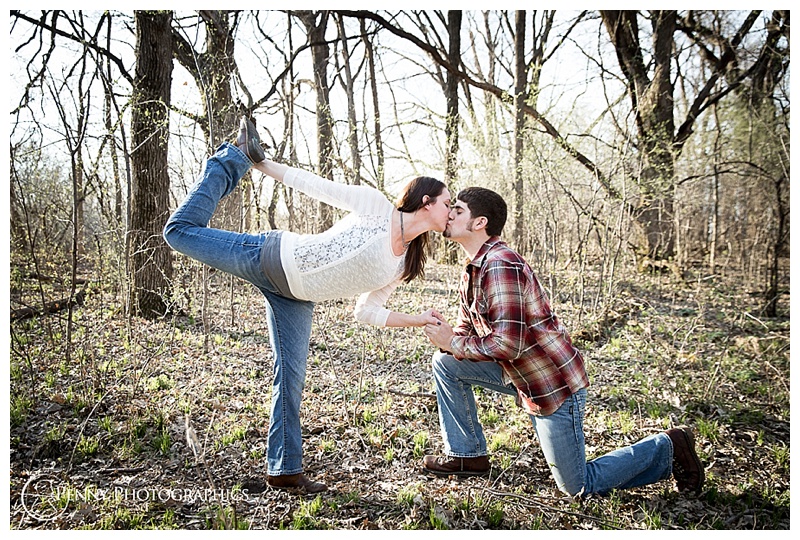 Archery Engagement bow pose kiss